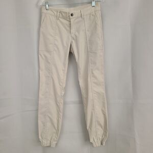 Stio Womens Sz 6 Beige Coburn Jogger Outdoor Hiking Camping Nylon Blend Stretch